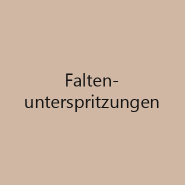 Faltenunterspritzungen