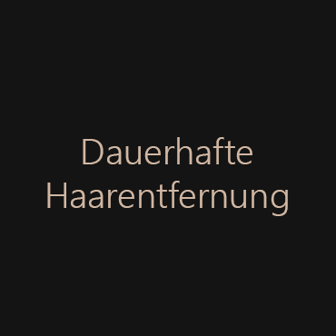 Dauerhafte Laser-Haarentfernung